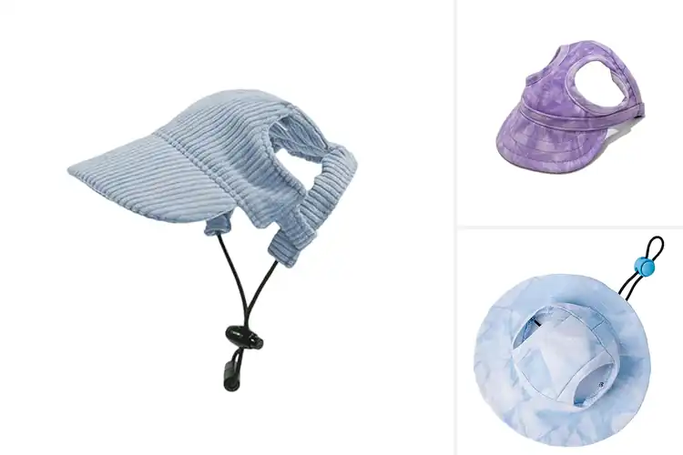 Detailed view of Best Adjustable Pet Hat With Ear Holes