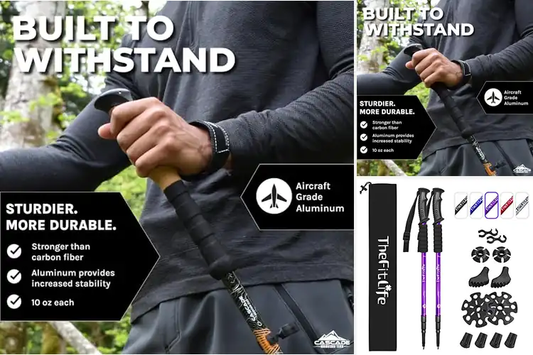 Detailed view of Best Adjustable Trekking Poles: Top Picks for Every Trail