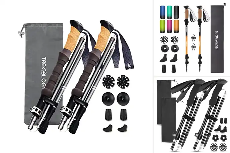 Detailed view of Best Aircraft-Grade Aluminum Trekking Poles