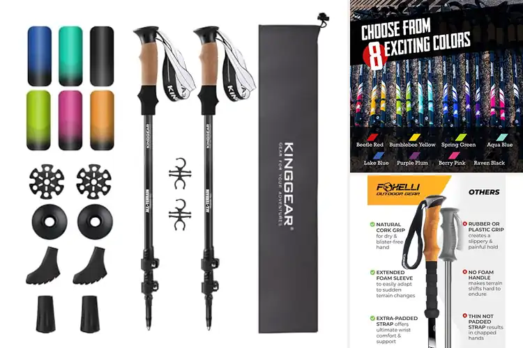 Detailed view of Best Aluminum Hiking Poles