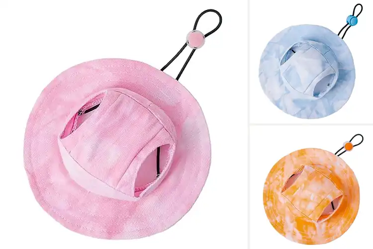 Detailed view of Best Breathing Pet Hat With Ear Holes
