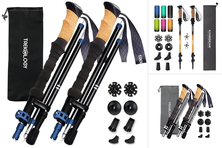 Detailed view of Best Cork Grip Trekking Poles For Sweat
