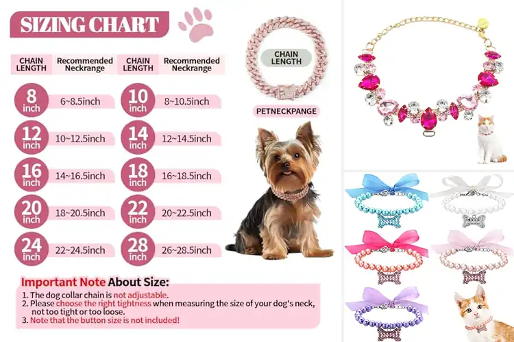 Detailed view of Best Crystal Pet Necklaces for Sparkling Style & Comfort