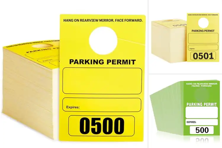 Detailed view of Best High-Visibility Parking Tags
