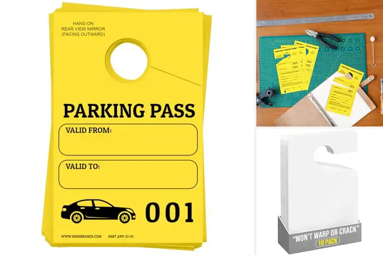 Detailed view of Best Identify Parking Lot Safety Tags
