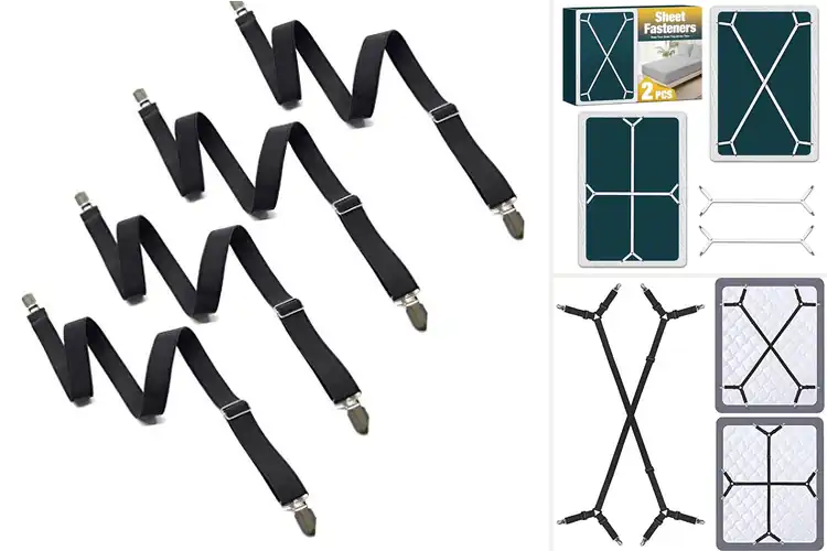 Detailed view of Best Long Strap Bed Fasteners: Wrinkle-Free Sleep Solution