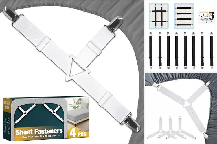 Detailed view of Best Mattress Strap Fasteners: Stay-Put Sheets All Night