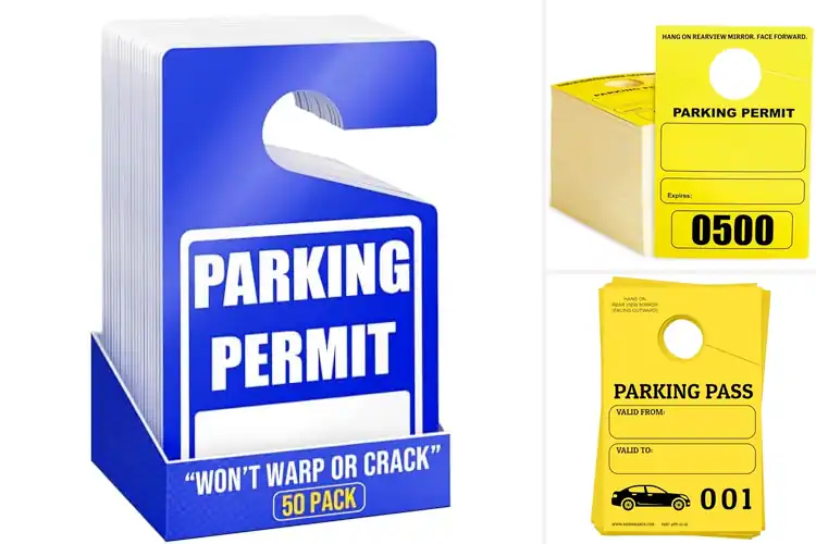 Detailed view of Best Multi Use Parking Permit Tags