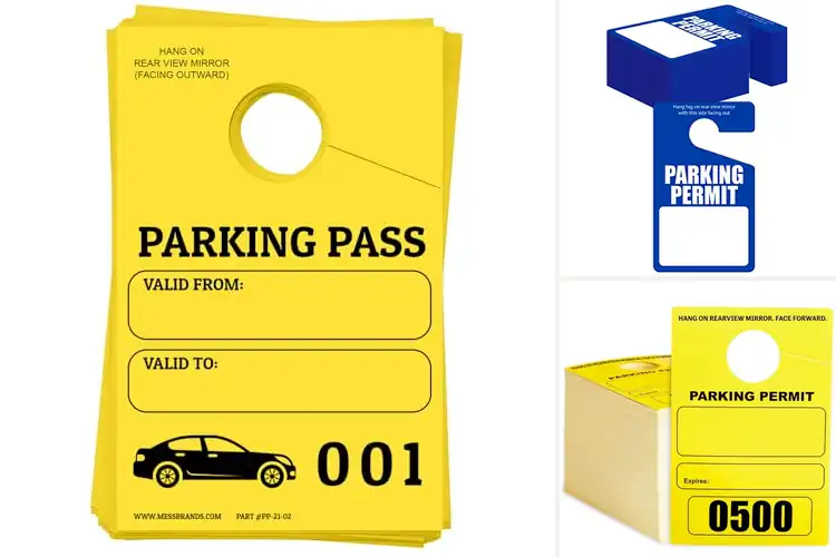Detailed view of Best Safety Parking Tags