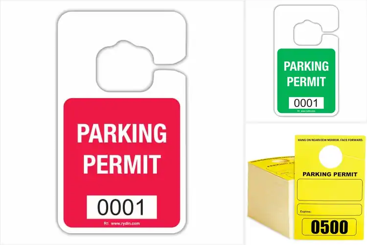 Detailed view of Best Sequential Numbered Parking Tags