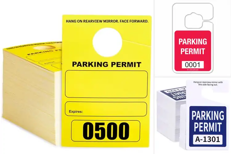 Detailed view of Best Sequentially Numbered Parking Tags
