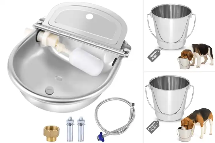Detailed view of Best Stainless Steel Water Bowl For Farm