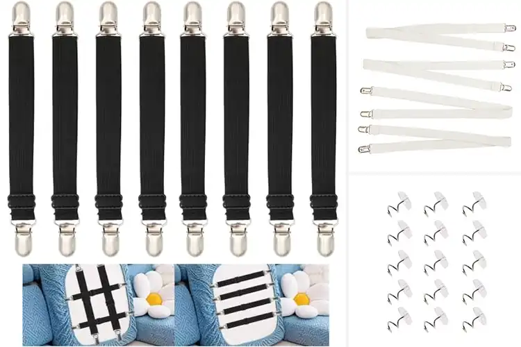 Detailed view of Best Stretchable Slipcover Fasteners