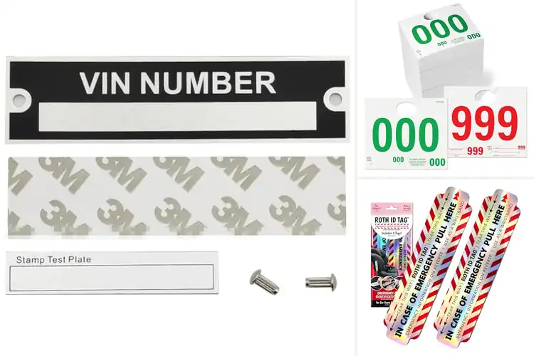 Detailed view of Best Vehicle Identification Tags