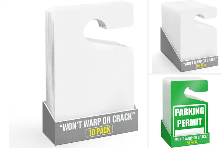 Detailed view of Best Visible Parking Hangtags