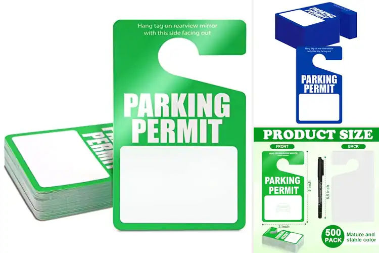 Detailed view of Best Visible Parking Tags