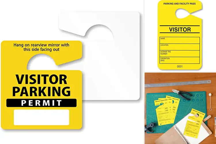 Detailed view of Best Visitor Parking Tags