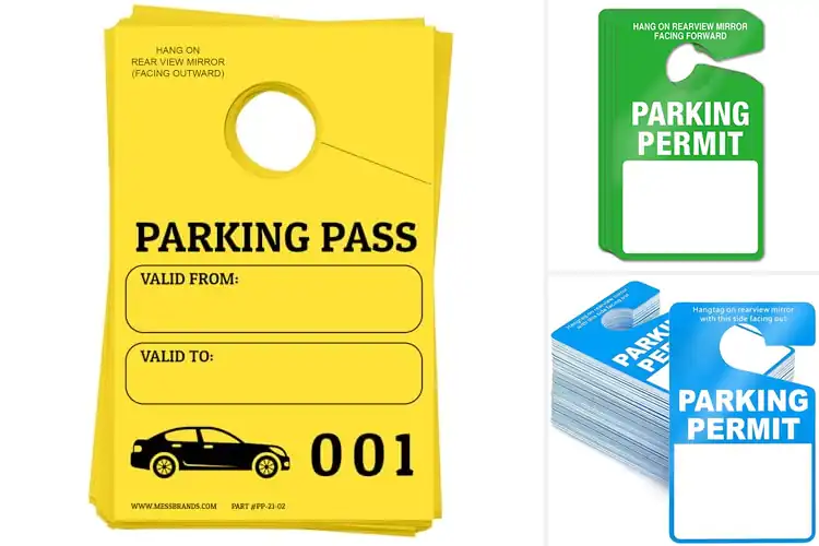 Detailed view of Best Windshield Parking Tags