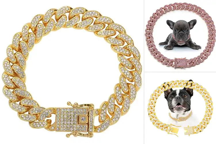 Detailed view of Best Zinc Alloy Diamond Collar: 10 Sparkling Pet Picks